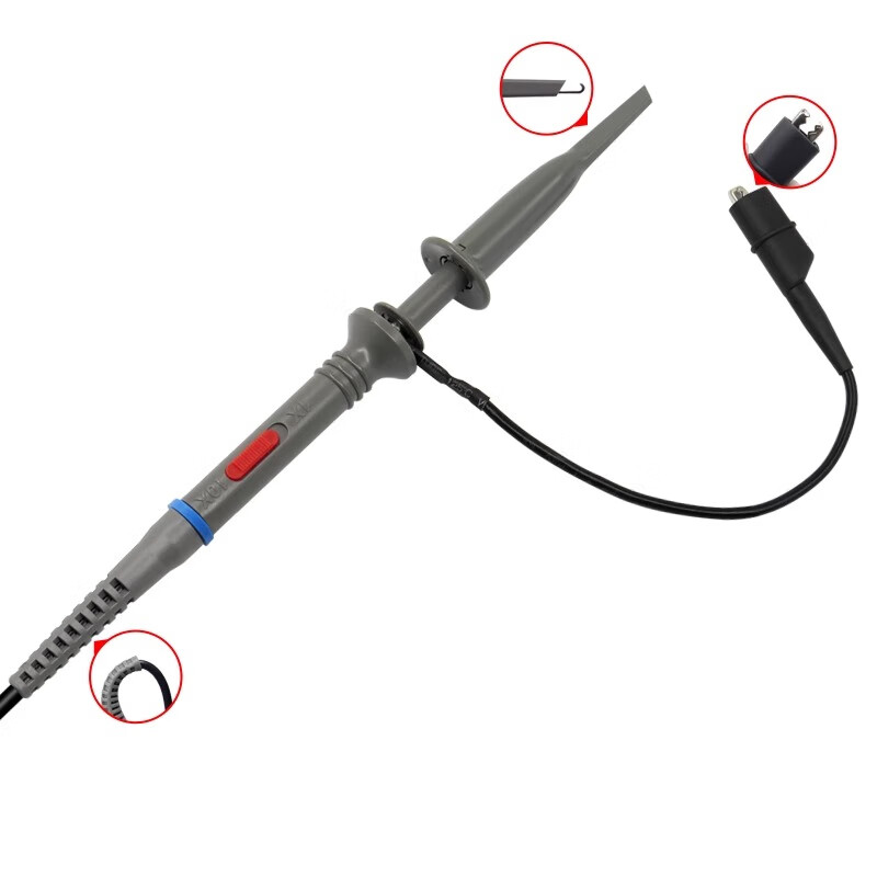 CLCEY Pioneer Oscilloscope Passive Probe P6100/P2100 High Voltage Probe 40KV Universal BNC Port Passive Probe P6020 ((10 1_20MHz)