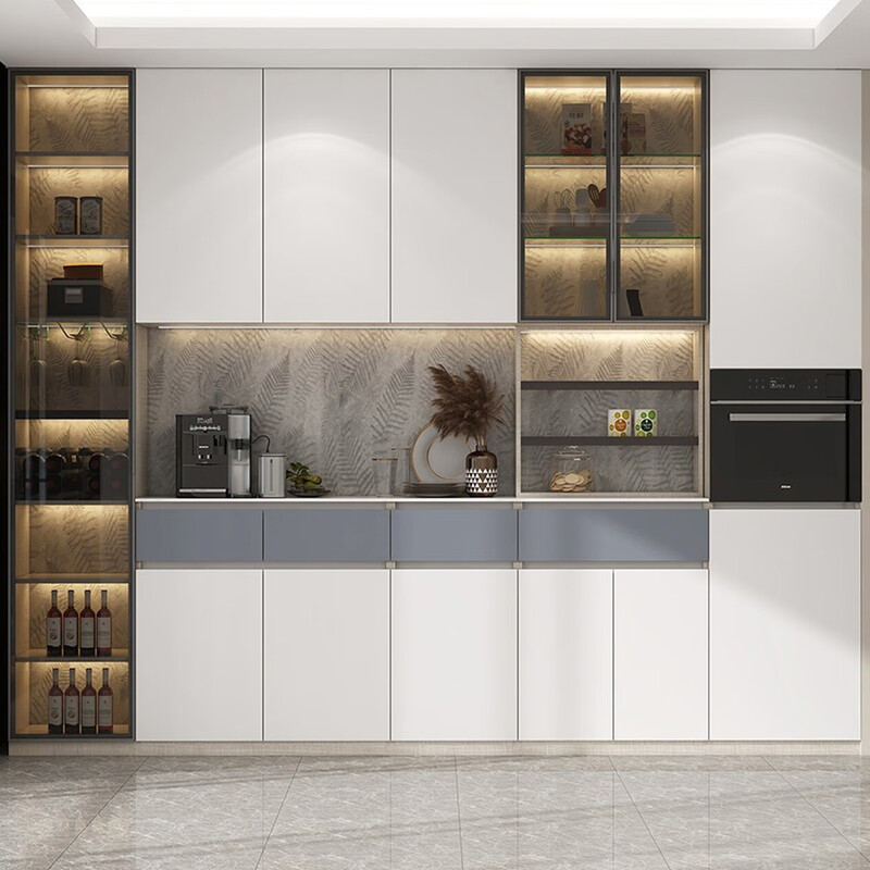 Oppein Xuanniao Wardrobe Customized Modern Minimalist Storage Cabinet Customized Living Room Cabinet Customized Six Spaces Whole House 9999/10 Package Price