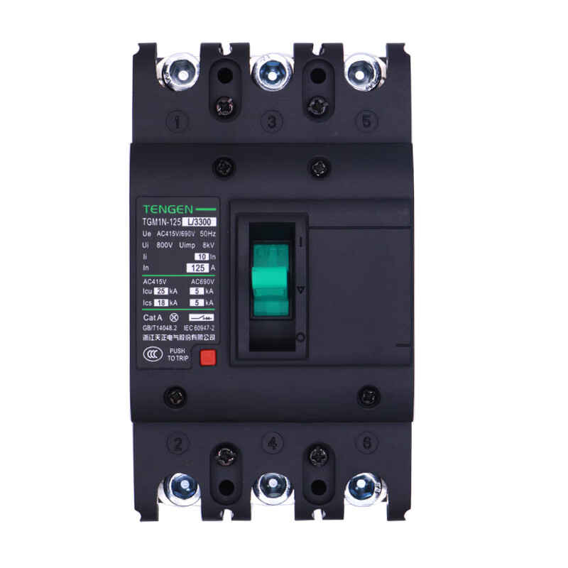 Tianzheng Electric TENGENTGM1N plastic case circuit breaker main switch 100A125A250A400A630A TGM1N-250L/3300160A
