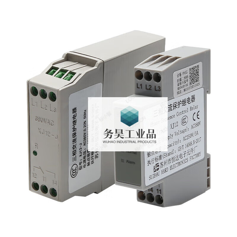 Original Suzhou XJ12 three-phase AC protection relay/phase sequence Thyssen Fujitsu elevator accessories ordinary XJ12