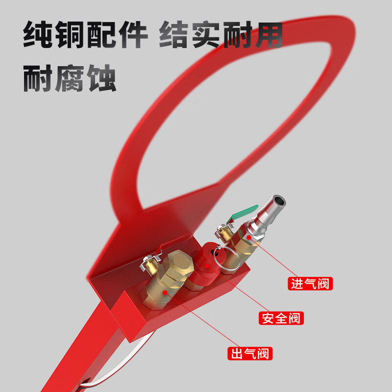 MPPK air bag jack horizontal car oil change 3 ton 5 ton jack tire change auto repair inflatable top oil-free jack 3T straight handle thickened air bag top (hot seller)