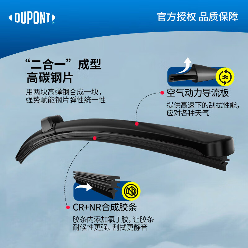 DuPont wiper car wiper blade boneless wiper blade Buick 15-21 models Yinglang/unlimited models Yuelang