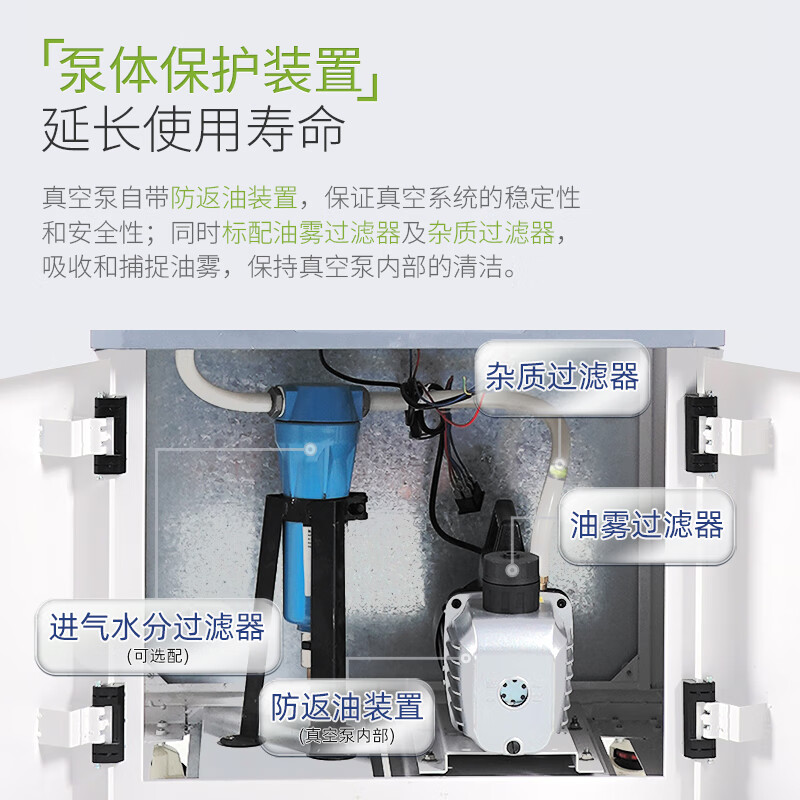 Lichen integrated vacuum drying oven electric constant temperature oven with pump oven partition heating laboratory drying oven integrated 50L with pump LC-DZF-D6050AB