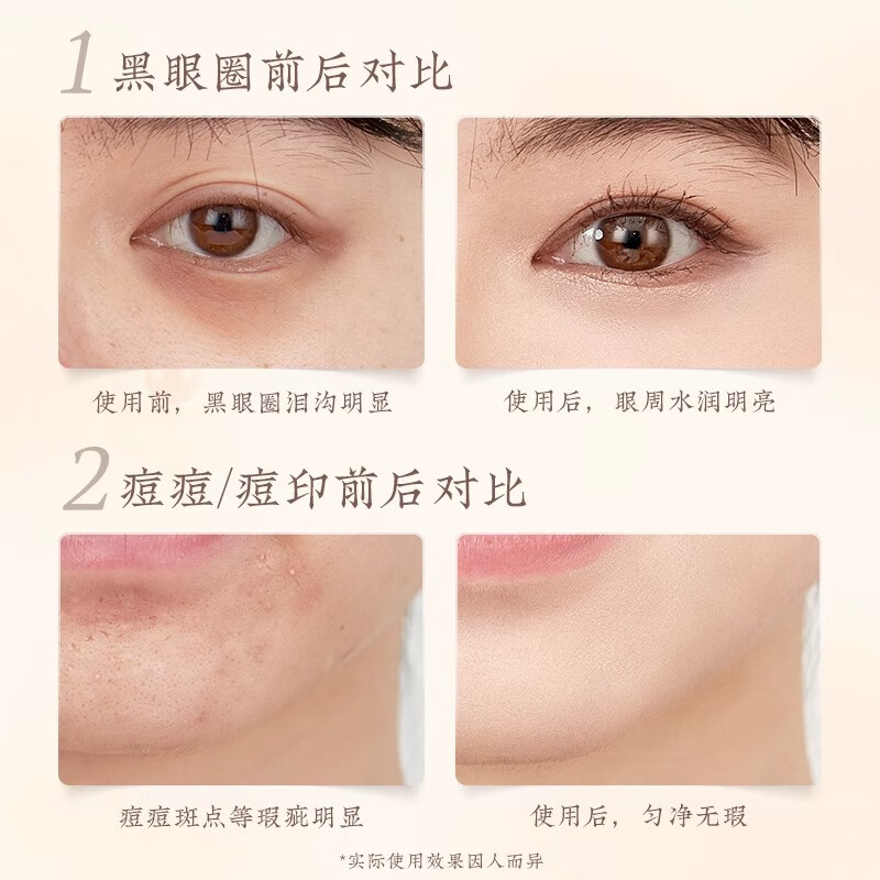 Langyan four-color concealer concealer palette covers dark circles, spots, and acne marks, tattoos, and facial tear troughs to brighten New Year's gifts