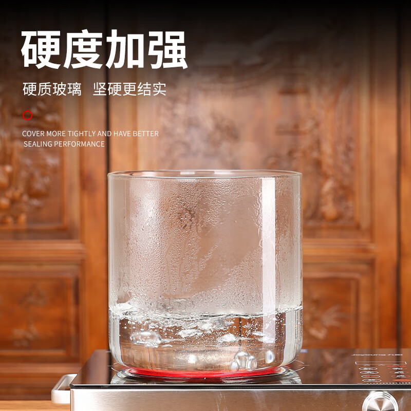 YITELAN high borosilicate glass sealed jar storage jar thickened packaging storage glass barrel tea jar tangerine peel small green tangerine dry goods storage bottle