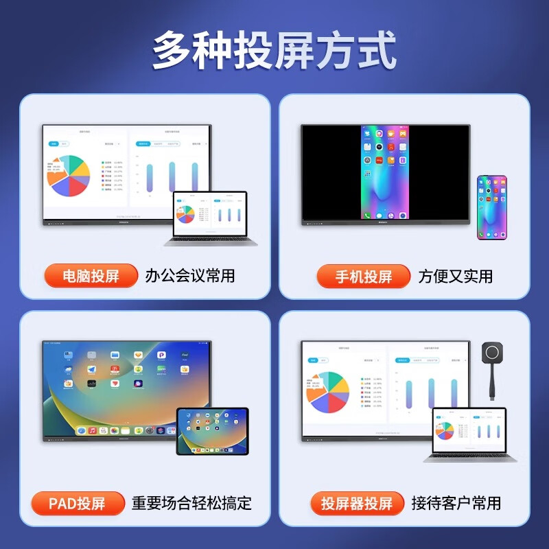 AOCPAD conference tablet teaching all-in-one machine smart blackboard display touch office education training electronic whiteboard touch TV multimedia remote video wireless projection resources 55-inch touch all-in-one machine + mobile cart + free door-to-door installation Computer single system I5+8+256