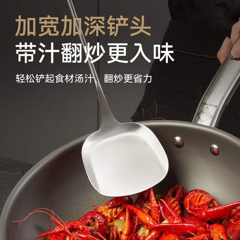 Konbach colander 316L stainless steel wire leakage walnut anti-scalding dumpling noodle spoon leakage mesh frying spoon wire leakage