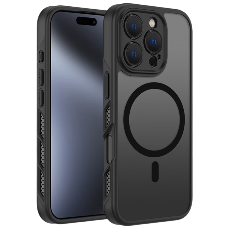 95% new Movius is suitable for Apple 16promax mobile phone case, heat dissipation and breathability, iPhone16promax magnetic mobile phone case, ultra-thin anti-fall mobile phone case, anti-scratch and wear-resistant protective cover