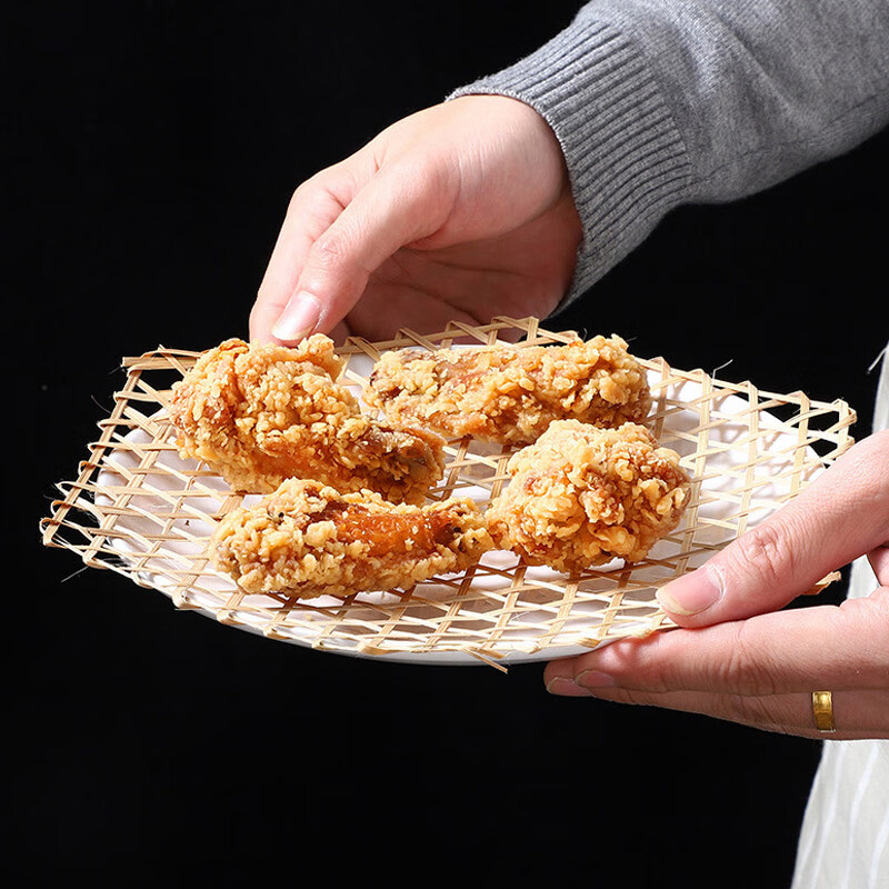 Quanshi Zhuda net bamboo steaming mat bamboo bamboo mat anti-stick pot bottom stewed fish anti-paste artifact hexagonal bamboo grate 9 up to 10 pieces