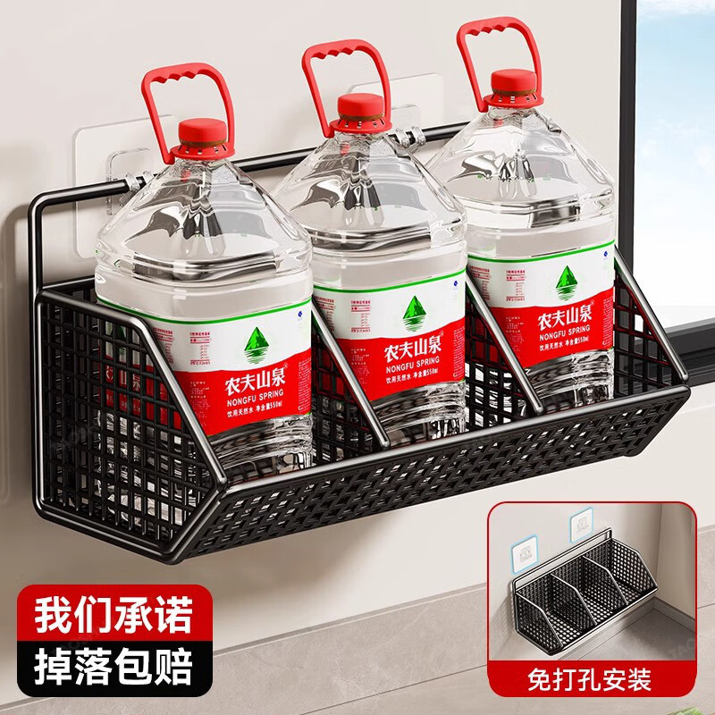 PINYU kitchen wall-mounted onion, ginger and garlic storage rack wall multi-functional ginger and garlic hanging basket storage box vegetable basket storage basket