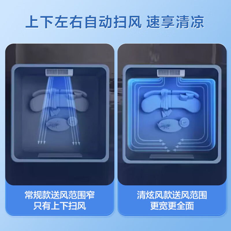 Gree (GREE) air conditioner Jingyun new first-level/third-level energy efficiency variable frequency heating and cooling large air volume high temperature self-cleaning WIFI small living room large bedroom wall-mounted large hanging unit Jingyun 2 HP 50GW/NhKe1BAj first-level energy efficiency