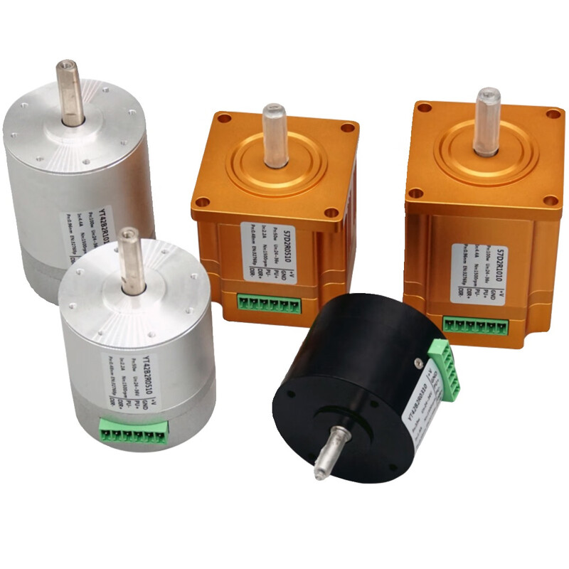 Yue Changsheng DC servo motor integrated DD brushless motor 24-36V low voltage 485/CAN communication 30w50w 42AIM30100W1500 turn 0.96NM pulse +485 multi-turn