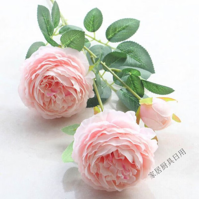 3 peonies artificial flowers wedding decoration artificial flowers artificial peonies home living room decoration flowers three peonies (orange) 1 branch