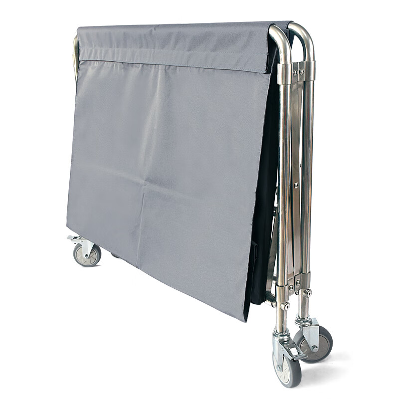 Hotel folding linen cart guest room bed sheet collection racing service cart stainless steel cleaning cart cleaning trolley new folding