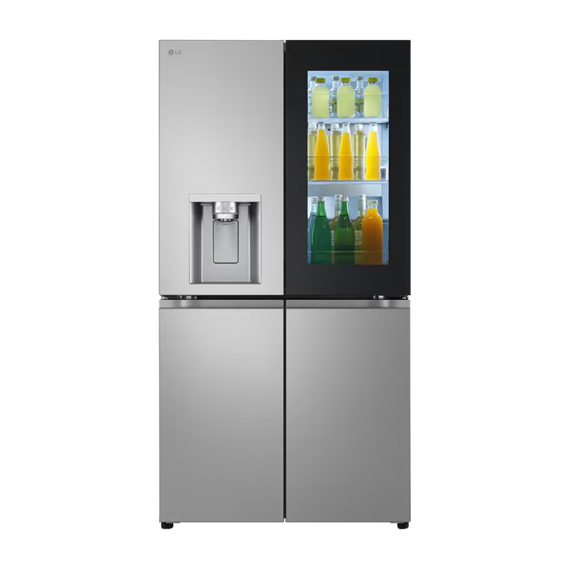 LG refrigerator offline same model 638L cross-shaped four-door large-capacity ice-fun knock-knock fully automatic ice machine ice bar door-in-door panoramic perspective window intelligent variable frequency air-cooled frost-free 638L|cross-shaped four-door|spherical ice machine F664MPY88D