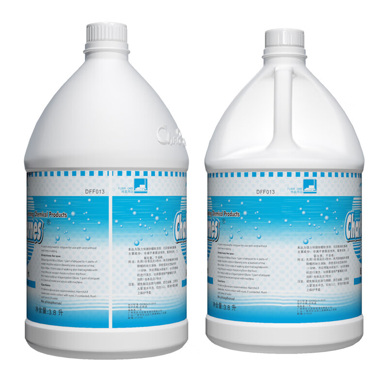 Chaobao cleaning wax water for wooden floors, marble tiles, quick washing wax liquid, floor tile wax remover to remove old wax and old wax 3.8L commercial large bottle DFF013 1 bottle of Chaobao wax water DFF013