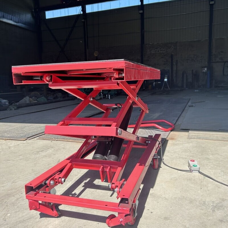 Mo Peng electric horse stool hydraulic lift horse stool foot-operated mobile decoration wall plastering tile flat trolley raised 2 meters