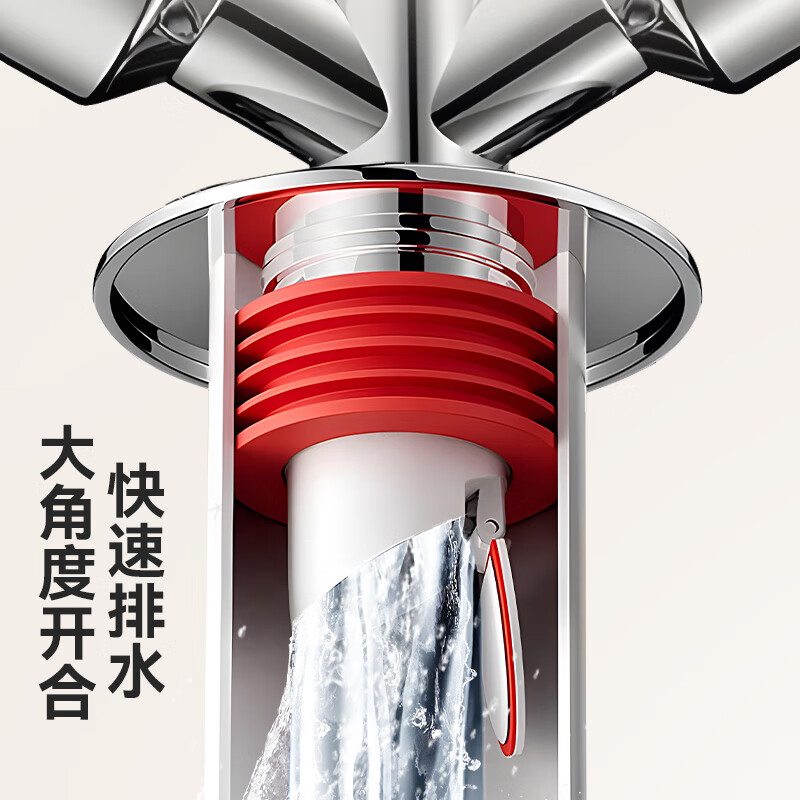 Dezhong washing machine drain four-way four-in-one floor drain drain pipe drain pipe joint P202