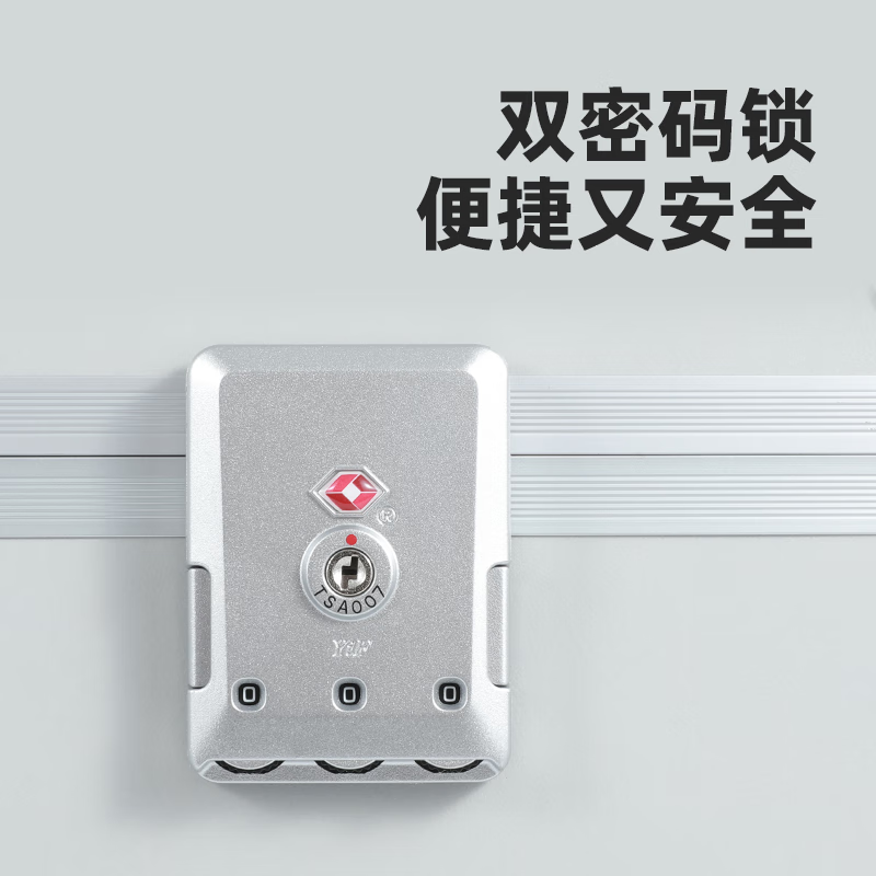 Changlv CHANGLY Trolley Toolbox Aluminum Alloy Instrument Equipment Box Tool Storage Box Model Transport Case Flight Case 28-inch Trolley Case Gray Right Angle