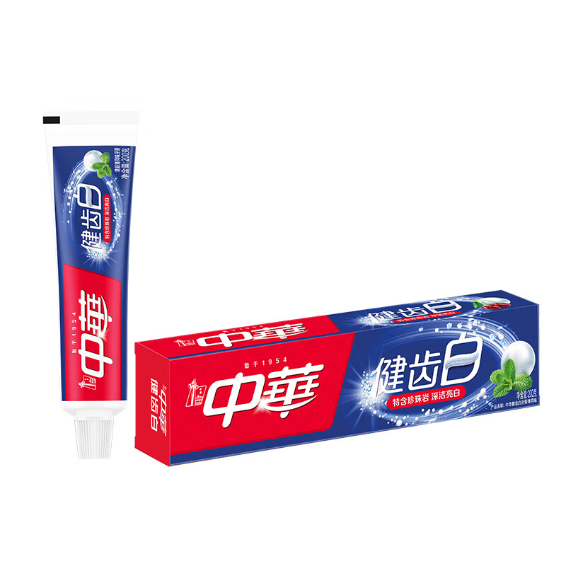 China Teeth White Baking Soda Toothpaste to Whiten and Remove Yellowing and Freshen Breath Family Pack, 3 Mint Bottles + 3 Fruity Bottles