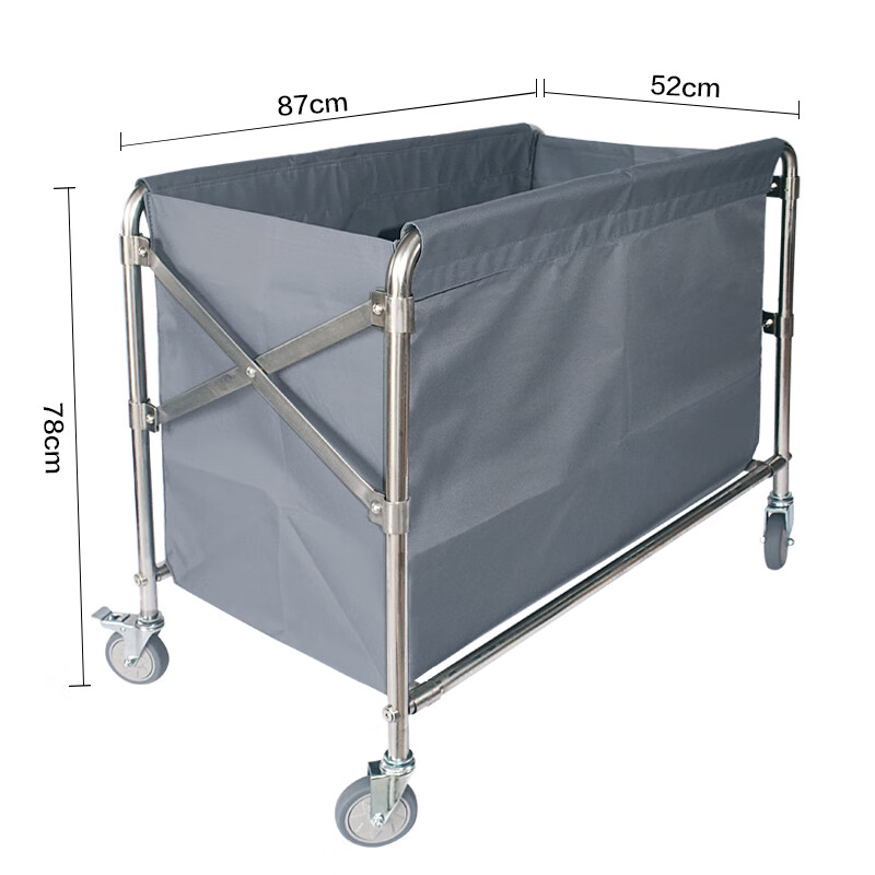 Hotel folding linen cart guest room bed sheet collection racing service cart stainless steel cleaning cart cleaning trolley new folding