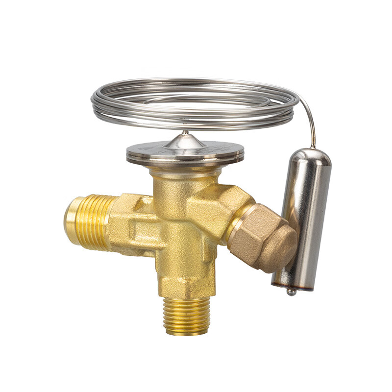 Refrigerator air conditioning cold storage TF type right angle internal balance R22/R410/134A throttling thermal expansion valve R134A valve body with (No. 6 core) free nut