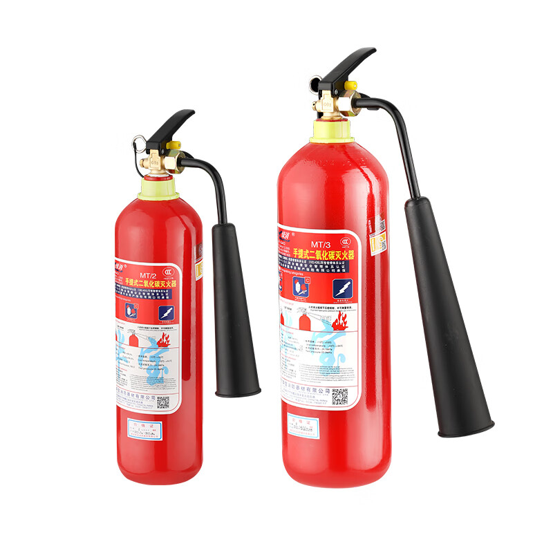 Carbon dioxide fire extinguisher MT2/3/5/7kg portable dry dry ice CO2 machine room gas book fire extinguisher 5kg portable carbon dioxide
