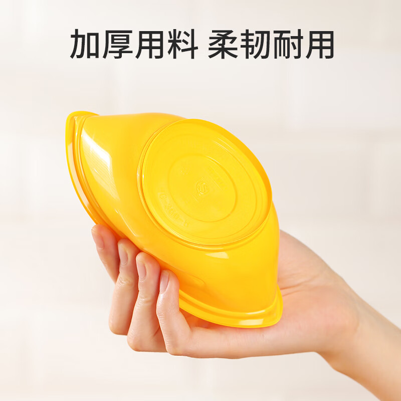 Meiya Disposable Lunch Boxes Round 360ml*12 Sets Fast Food Picnic Packing Thick Covered Plastic Fresh-keeping Microwaveable