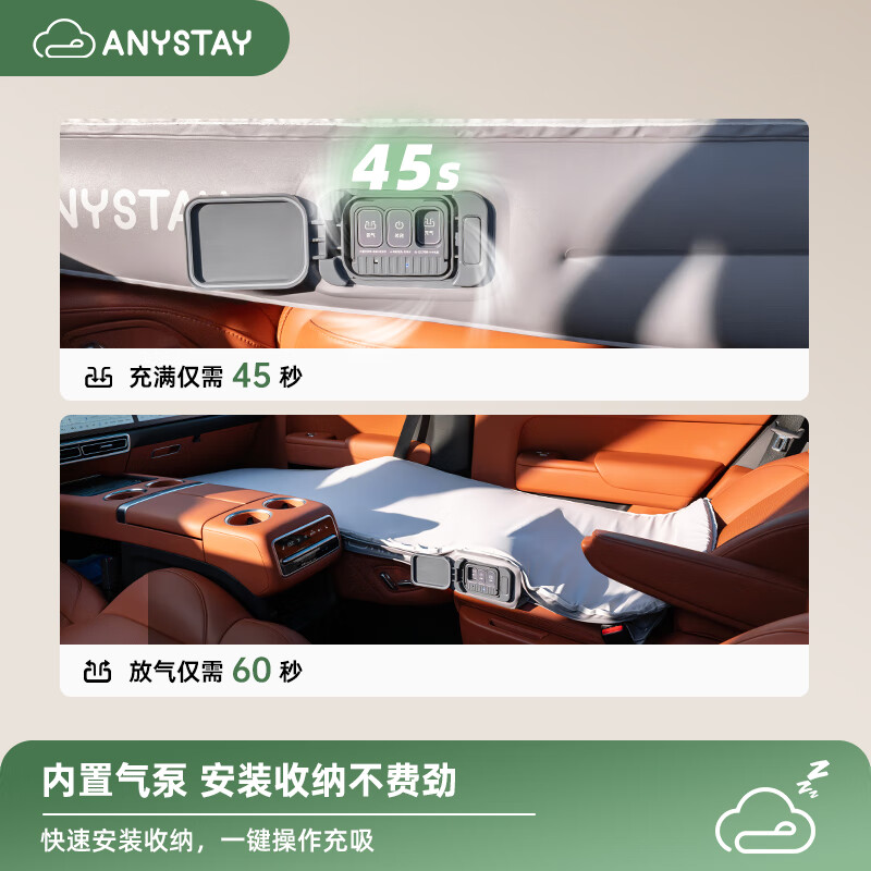 ANYSTAY is suitable for Wenjie M7M8M9 car air mattress, car sleeping mat, self-driving travel lunch break sleeping artifact, 2026 Wenjie M7 front row nap mat
