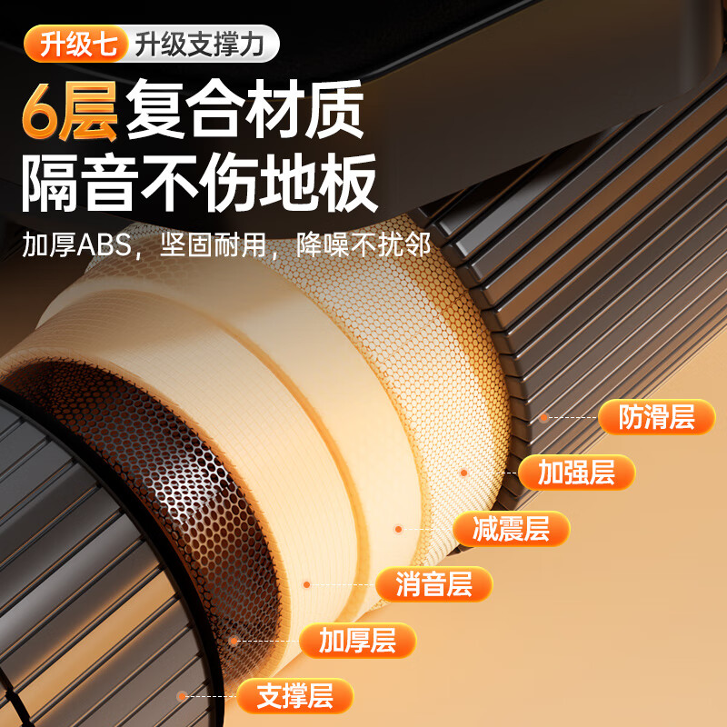 XTEP abdominal muscle training four-wheel automatic rebound elbow support abdominal curling wheel for men and women with auxiliary exercise sports fitness equipment