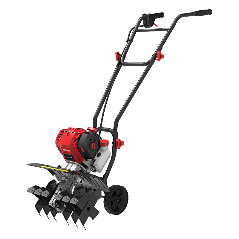 YAT small agricultural ditching and weeding gasoline rotary tiller four-stroke micro tiller loose soil tiller 6-knife pulley