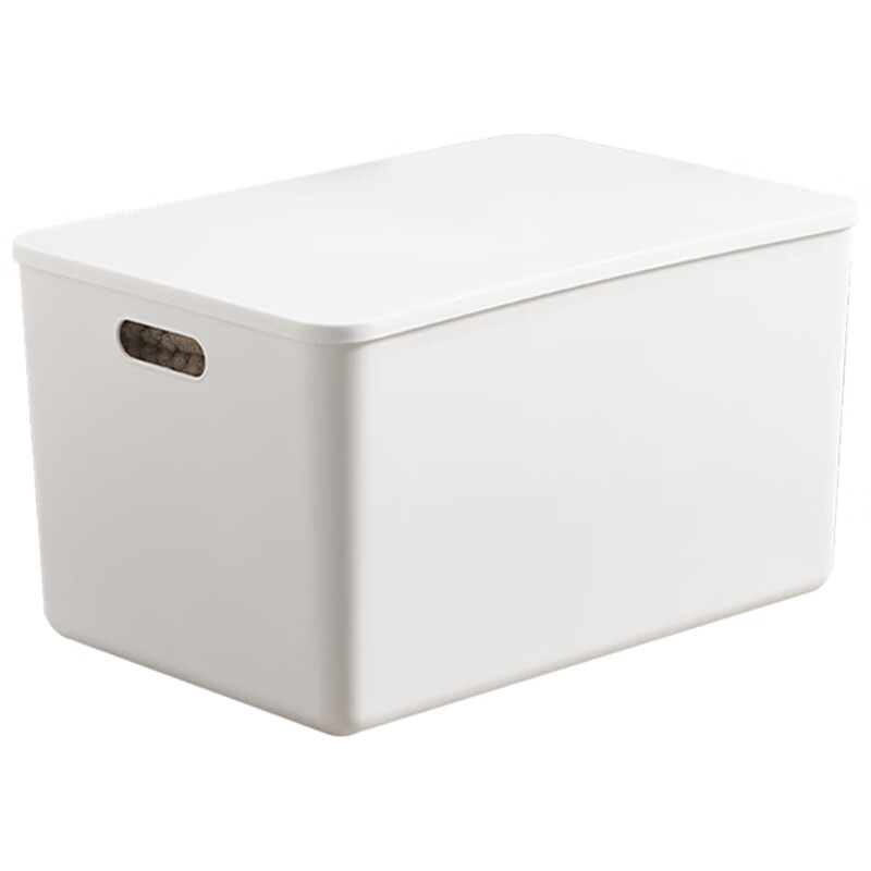 Visitor (FK) 10,000 popular items storage box desktop desk kitchen organizer box miscellaneous storage basket organizer storage box large thickened with lid 2 pieces (27*18*16)