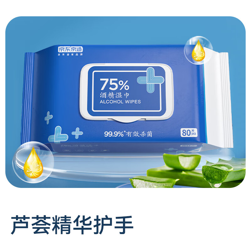 Made in Tokyo, 75% alcohol wet wipes 80 pieces * 3 packs, sterilization rate 99.9%, wet wipes, sanitary disinfection wipes
