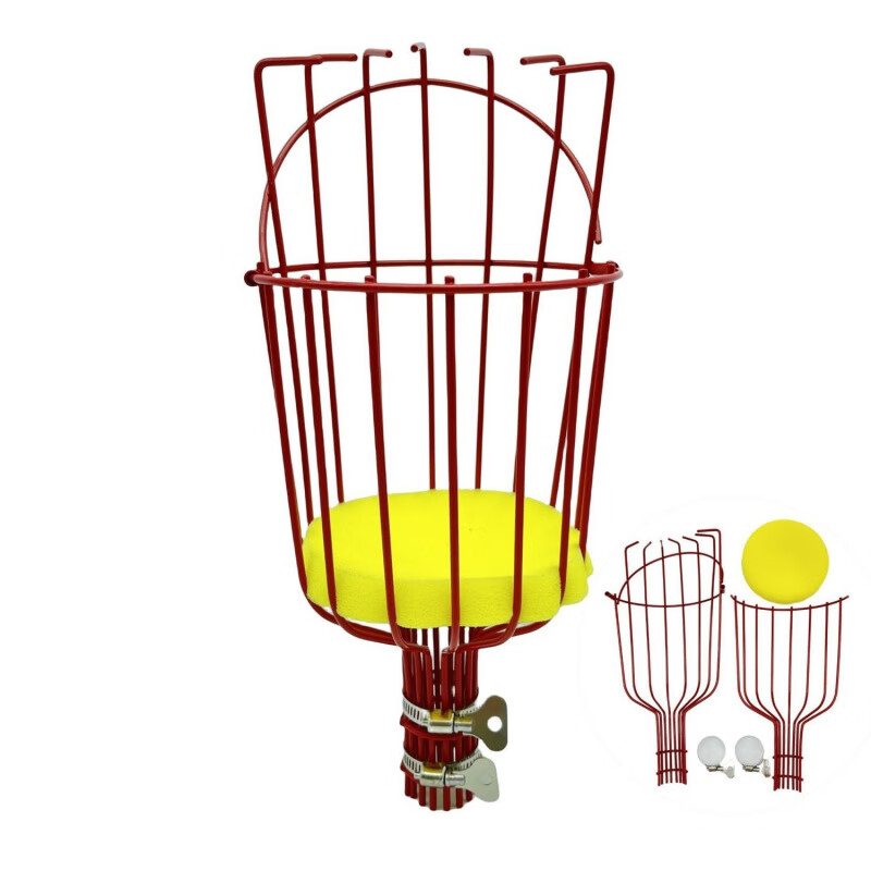 Shantou Lincun's new fruit-picking artifact orchard high-altitude picker garden fruit picking basket picking tool random color without pole