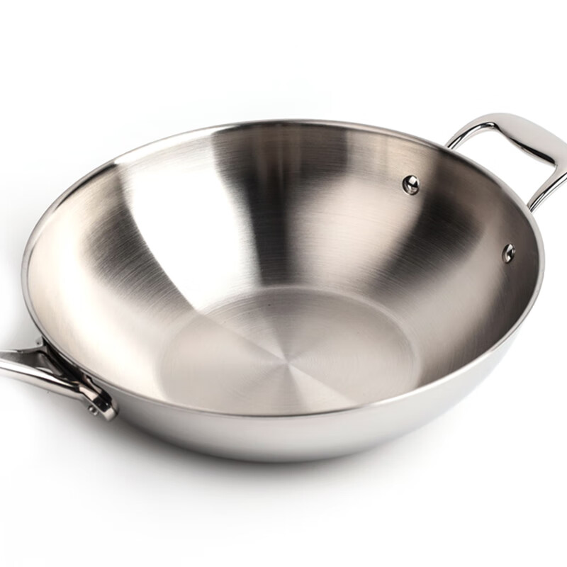 Tupperware Official Store Master Pot 4.2L Stainless Steel Three-Layer Wok 304 Stainless Steel Non-Stick Pan Happy Life Happy Life (Free 0.7L Freezer Box + Medium Oil Kettle