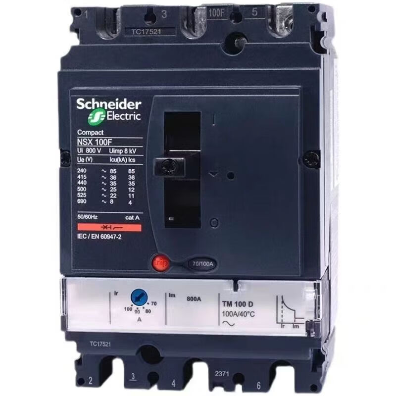Schneider molded case circuit breaker NSX100F/250F/200F/2//Air switch 4P 2 125A 3P