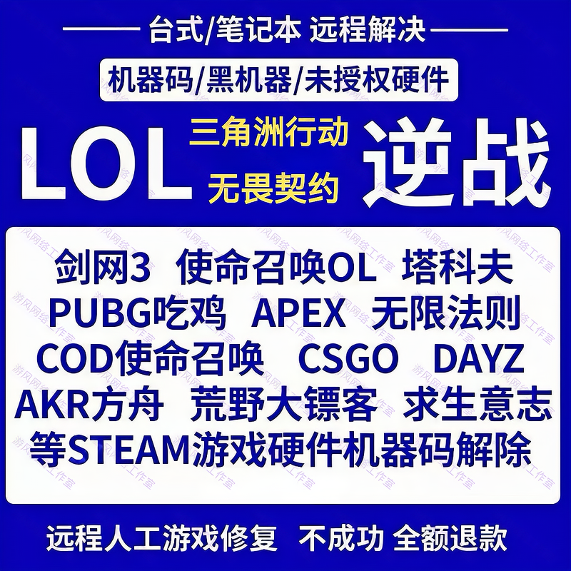 Computer remote decoding machine code lol/travel/delta/fearless contract/pubg/takov cf dark zone