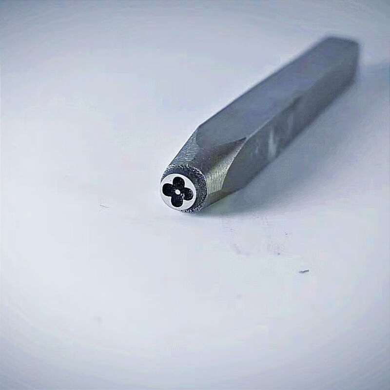 Steel seal numbering device font custom auspicious lotus pattern chisel gold and silver jewelry bracelet handmade mold carving knife gold striking tools set of 4 pieces 5 mm