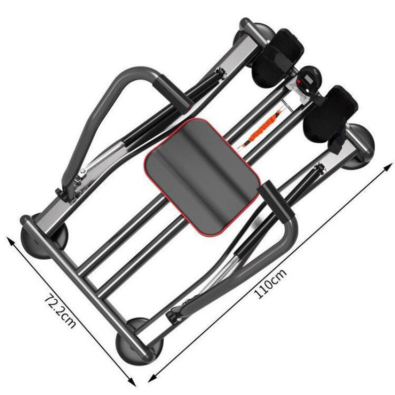 Rowing machine home fitness training equipment hydraulic foldable sculls silent resistance small rowing mobile phone reW 360 degree paddling + strength adjustment + electronic watch