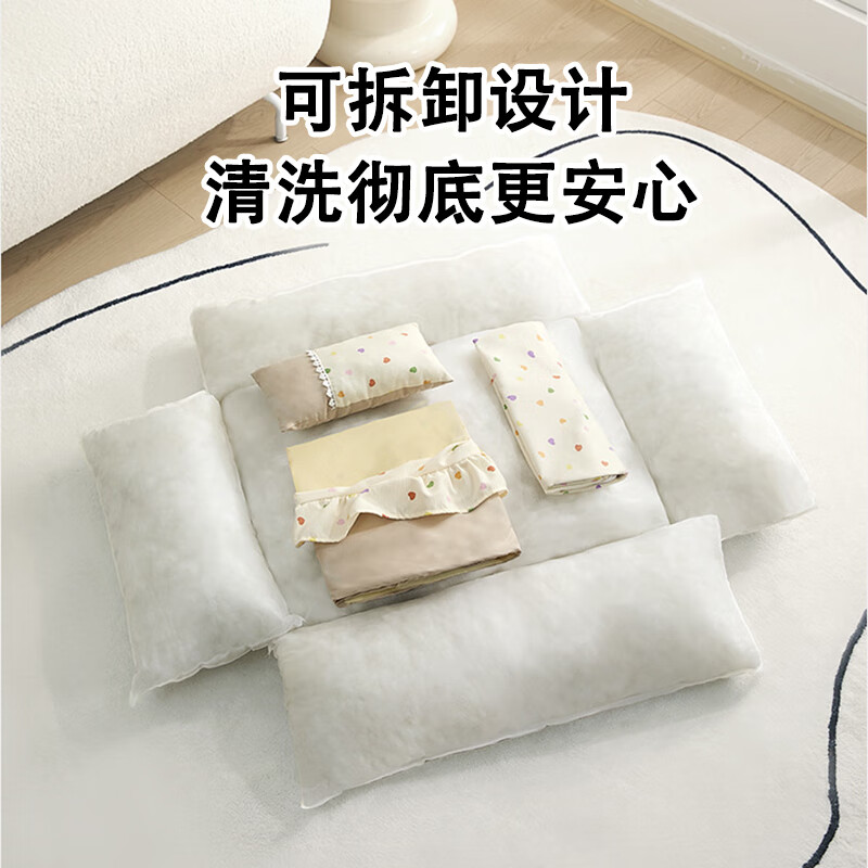 Jin Riman Princess Sofa Cat Dog House Pet Sleeping Warm Mattress All-in-One for Play and Sleep Removable and Washable Cute Princess Bed Dog House 52*37cm