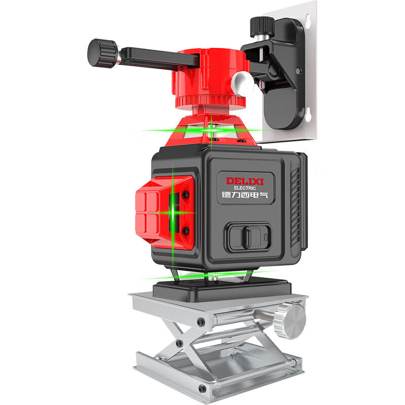 Delixi Electric infrared level meter high-precision strong light thin line automatic leveling laser outdoor green and blue 12 lines outdoor outdoor high-precision green light 12 lines Big Mac dual electric standard