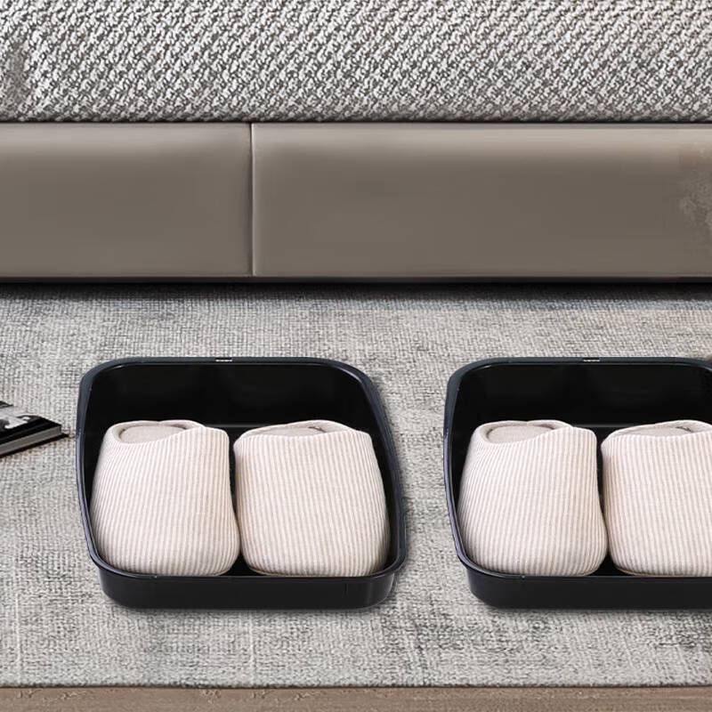 Fantasy shoe box for car excavator plastic shoe storage tray shoe rack organizer box black one pack