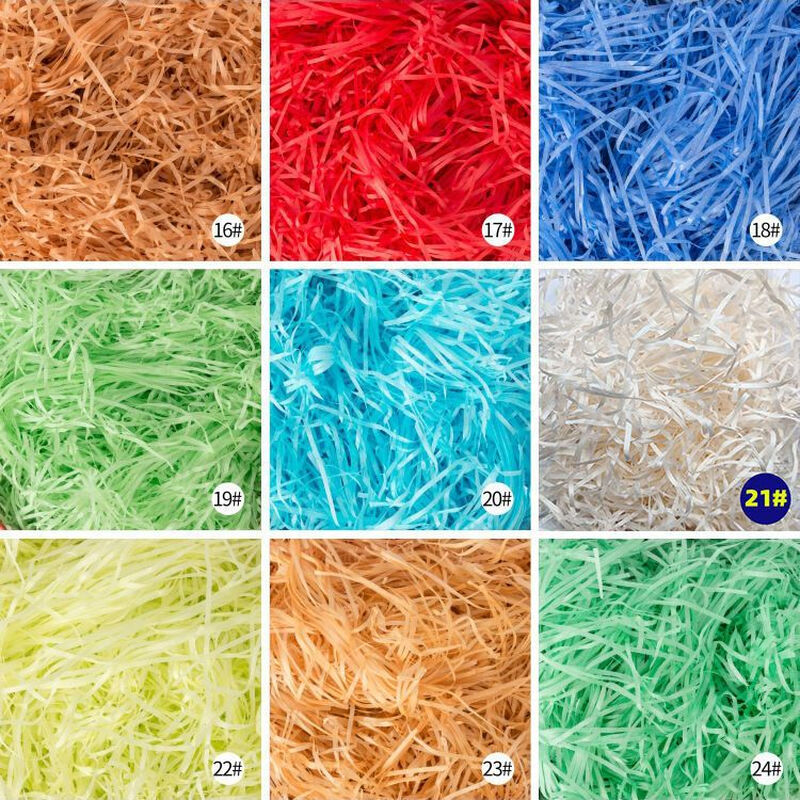 Raffia filling Internet celebrity gift box souvenir cushioning filling for boyfriend and girlfriend wedding candy bedding manufacturer wholesale beige 500g super cost-effective