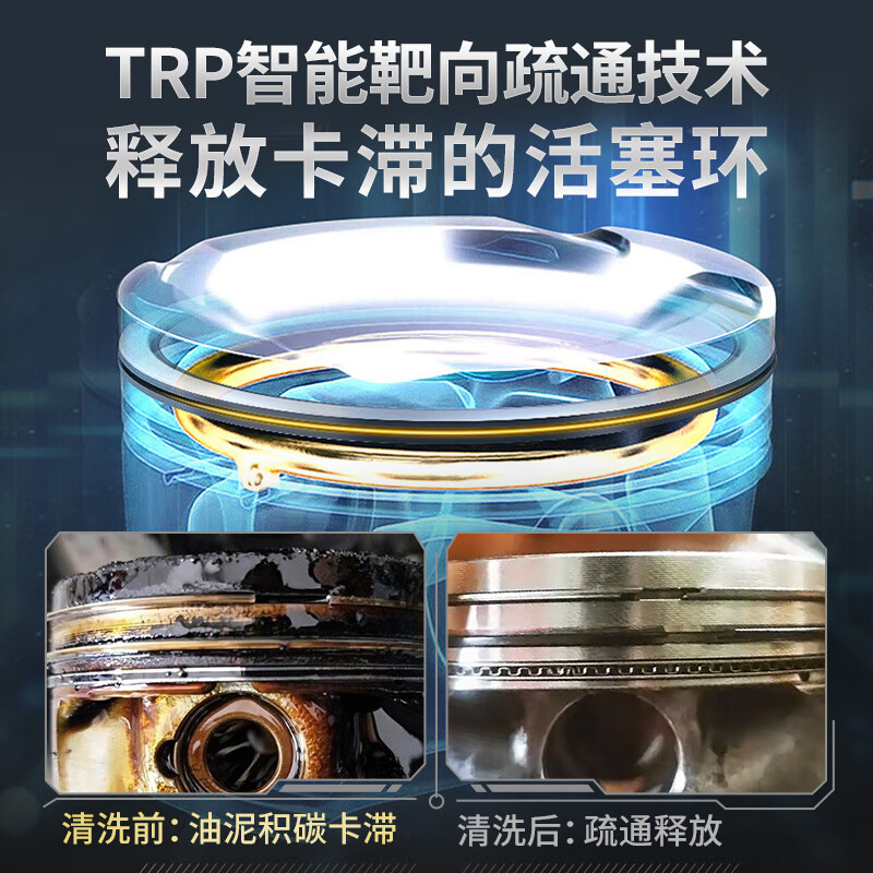 Car valet piston ring dredging fluid cleaning agent to control burning oil additives to remove sludge, noise reduction and shock absorption piston ring dredging fluid 300ml
