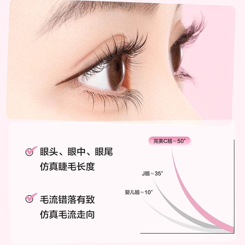 Ou Yizi glue-free small flame lower eyelashes false eyelashes female natural simulation suitable for novices without glue single cluster eyelash stickers