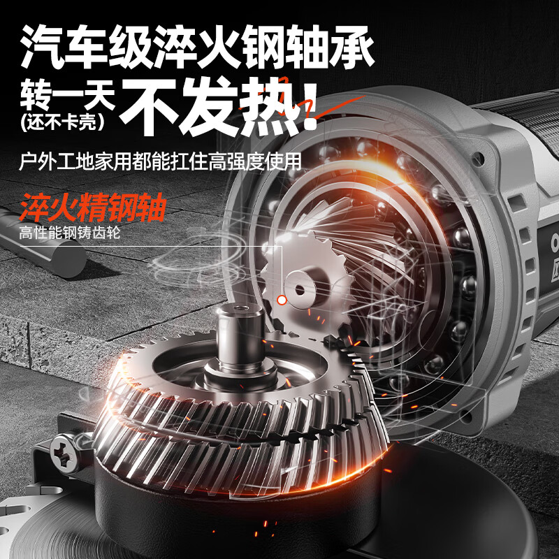 OLED 21V brushless lithium battery angle grinder multi-function rechargeable cutting machine polishing machine high power angle grinder
