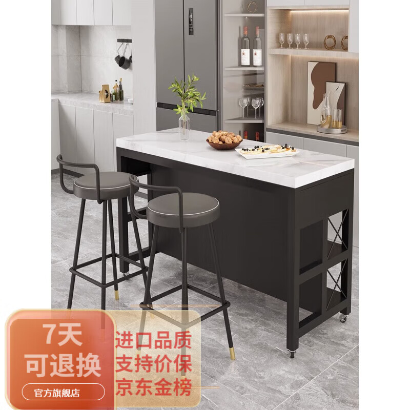 Zhaoran marble island kitchen open dining table removable workbench cooking table storage storage sideboard marble countertop 180*60*85cm four drawers