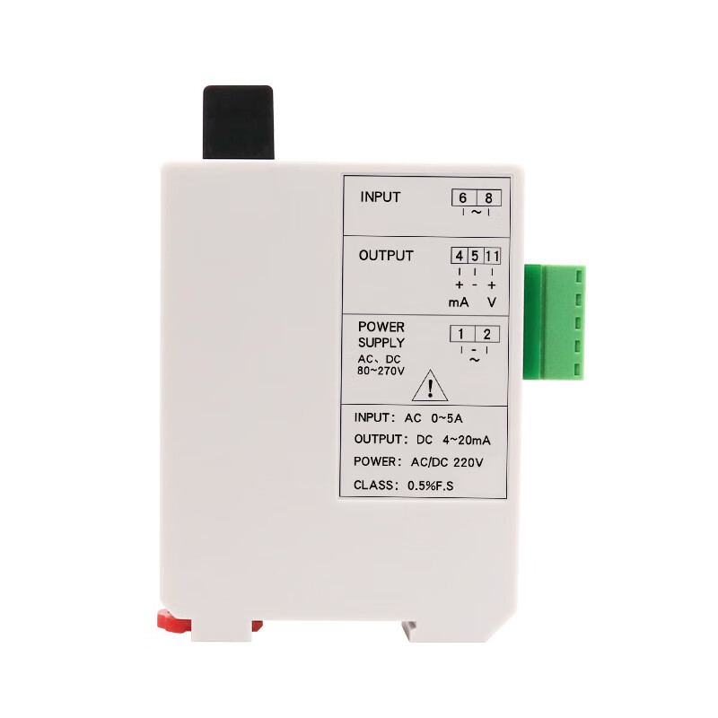 LZJV AC current and voltage transmitter JD194-BS4I current transformer voltage sensor AC0- AC05A to 420mA 24V&220V