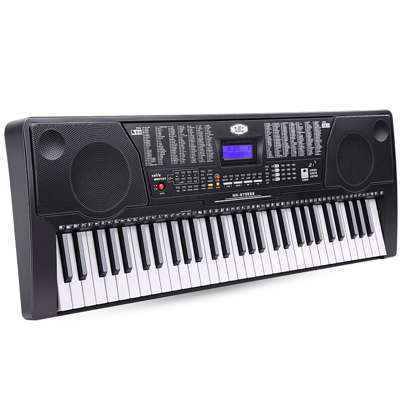 Meirkergr MK-975 61-key piano key multi-function smart electronic keyboard for children, beginner musical instrument, connected to USB flash drive and mobile phone pad