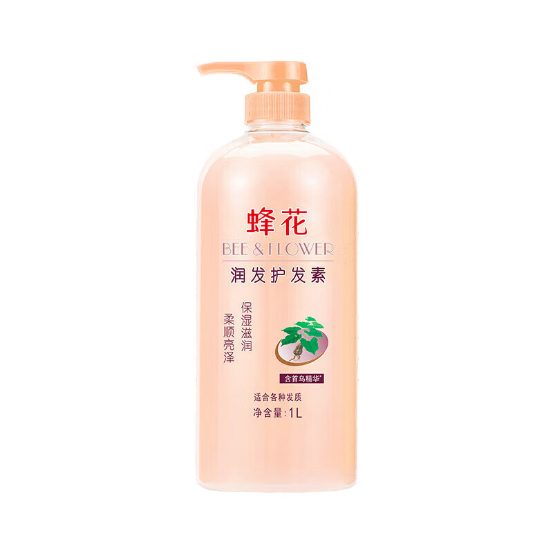 Bee Flower Bee Flower Smooth Conditioner Large Capacity Moisturizing and Repairing Dry and Frizzy Hair for Women and Men Long-lasting Fragrance Moisturizing Hair Lotion Shouwu Flower Conditioner 1L